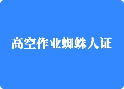 日毛茸茸逼高空作业蜘蛛人证